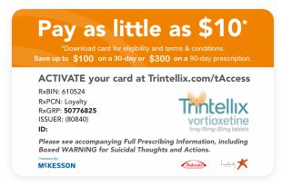 TRINTELLIX (vortioxetine) savings card